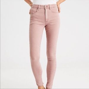 American eagle mauve pink jeggings